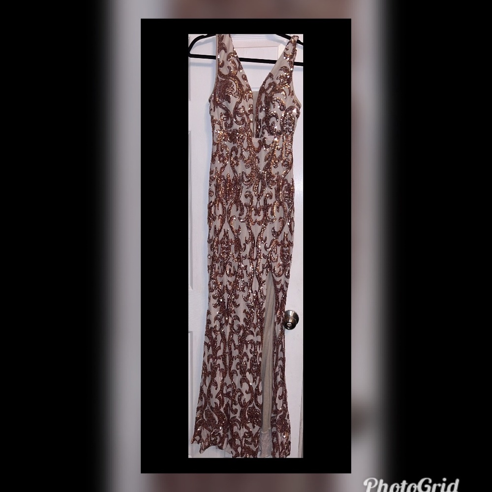 NWT Long Sequin Dress